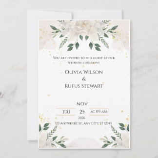 Elegant Wedding Invitations – Timeless Love in Eve