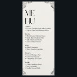 Elegant Wedding Menu Card – Minimalist Reception D<br><div class="desc">Add a touch of elegance to your special day with this printed wedding menu card. Perfect for both formal and casual receptions,  this design is fully customisable with your meal selections and event details. A beautiful keepsake for your guests to remember.</div>