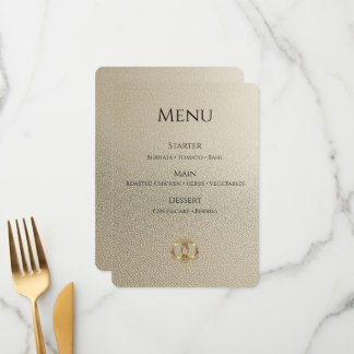 Elegant Wedding Menu Card | Modern Abstract