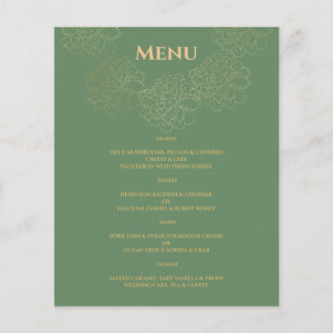 Elegant WEDDING MENU. Menu