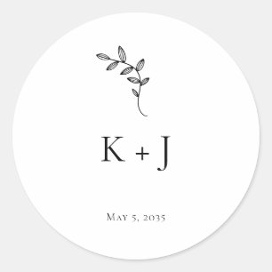 Elegant Wedding Minimal Envelope Seal