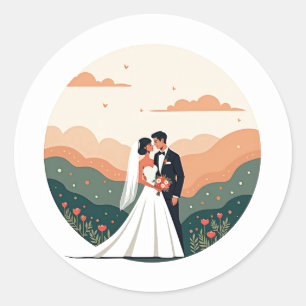 Elegant Wedding Moment Sticker