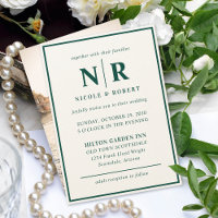 Elegant Wedding Monogram Bride And Groom Initials