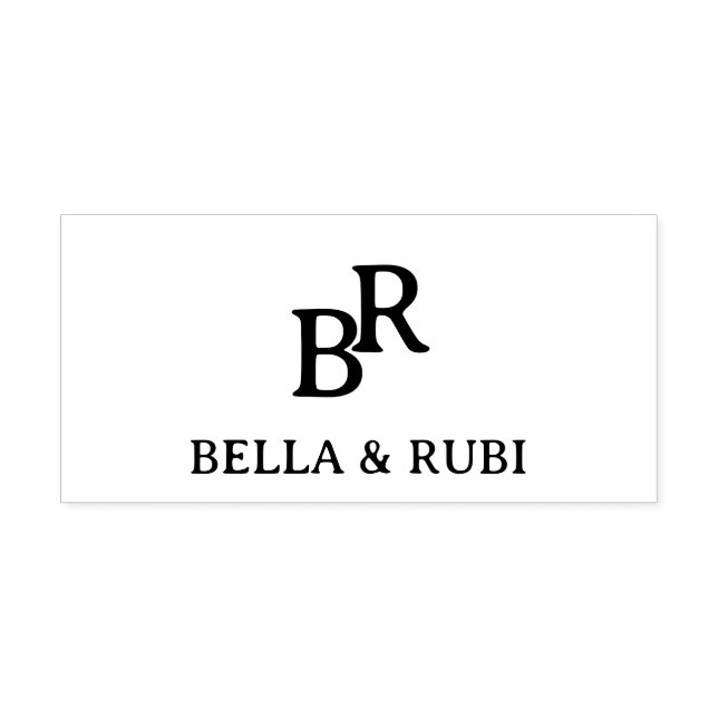 Elegant Wedding Monogram Favor Stamp (Design)