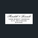 Elegant Wedding Monogram Return Address Rubber Stamp<br><div class="desc">Add style to your wedding invitation envelopes with this elegant return address rubber stamp design. Personalise with your name(s) in script and return address.</div>