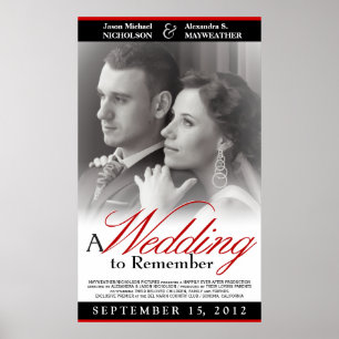 Elegant Wedding Movie Poster - Custom Sizes