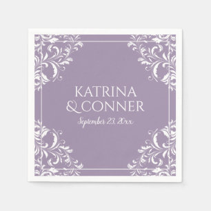 Elegant Wedding Napkins Nadine (Lavender)