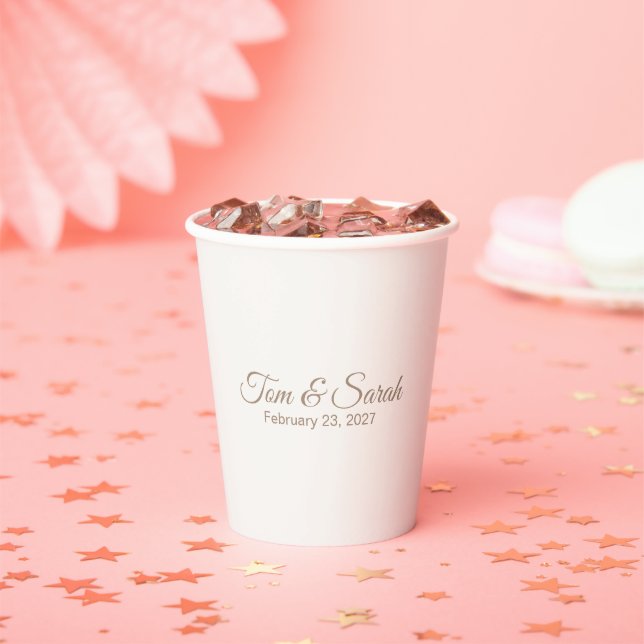Elegant Wedding Paper Cups (Insitu)