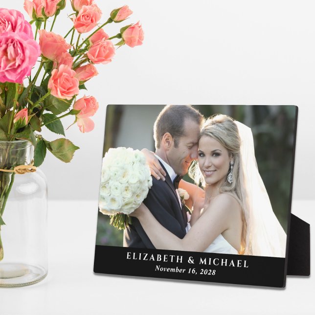 Elegant Wedding Personalised Photo Plaque (Creator Uploaded)