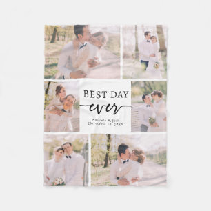 Elegant Wedding Photo Fleece Blanket