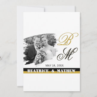 Elegant Wedding Photo Save the Date, Anniversary Save The Date