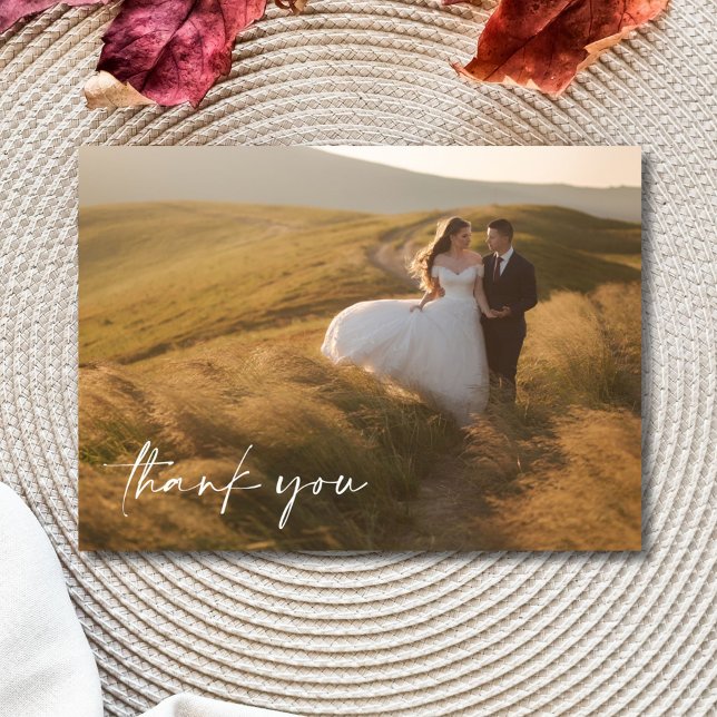 Elegant Wedding Photo Thank You Cards (Elegant Wedding Photo Thank You Cards)