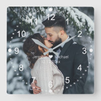 elegant wedding photo white classic numbers