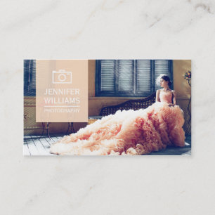 Elegant Wedding Photographer Photography Business Card