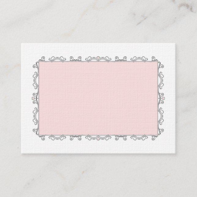 Elegant Wedding Place Card (Front)