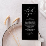 Elegant Wedding Place Setting Thank You Card<br><div class="desc">Introducing the perfect finishing touch to your wedding reception - our elegant Wedding Thank You Place Setting Cards, with card title "Thank You" ! Designed to express your heartfelt appreciation for each guest's presence on your special day, these cards are the ideal way to add a personal touch to your...</div>