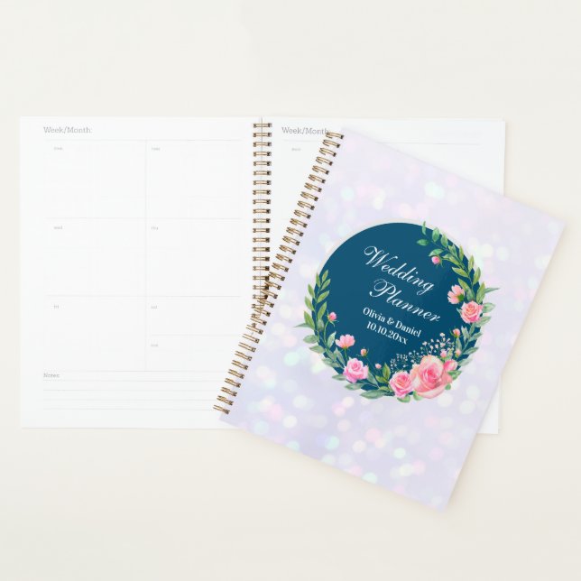 Elegant Wedding Planner Blush Pink Flowers (Display)
