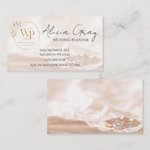 Elegant Wedding Planner Business Card