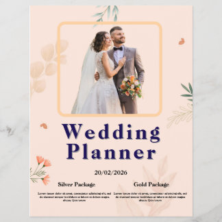 Elegant Wedding Planner Flyer | Modern Floral Desi
