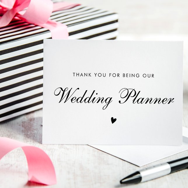 Elegant Wedding Planner Thank You Card (Creator Uploaded)