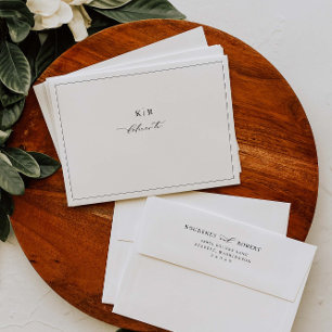Elegant Wedding Pre-Addressed Invitation Envelopes