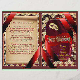 Elegant Wedding Program