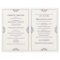 Elegant Wedding Program  - Foldover Booklet- Plum