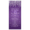 Elegant Wedding Program Night Dazzle Purple