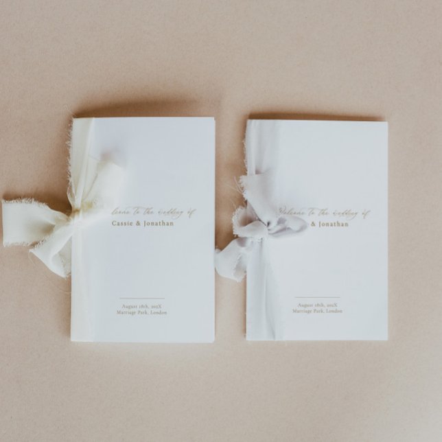 Elegant wedding program order of service booklet (Creator Uploaded)