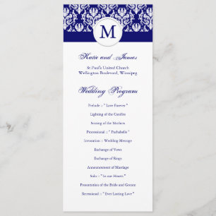 Elegant Wedding Program Template