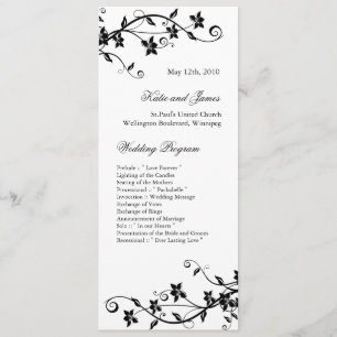 Elegant Wedding Programs Programme