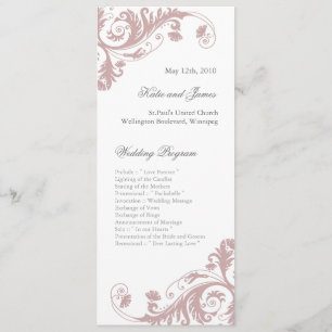 Elegant  Wedding Programs Programme