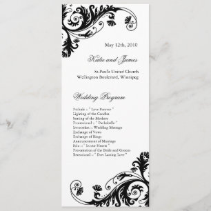 Elegant Wedding Programs Programme