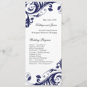 Elegant Wedding Programs Programme