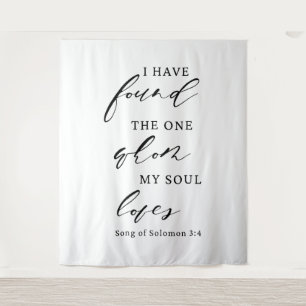 Elegant Wedding Quote Backdrop Banner Tapestry