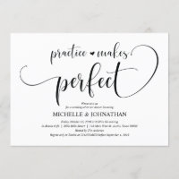 Elegant Wedding Rehearsal Dinner Invitation Card