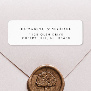 Elegant Wedding Return Address