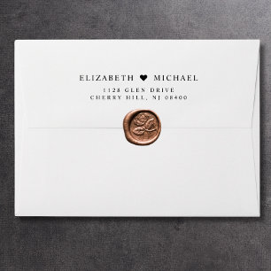 Elegant Wedding Return Address Envelope