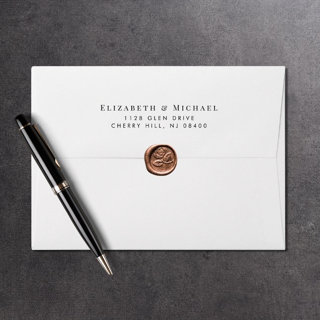 Elegant Wedding Return Address Envelope (Creator Uploaded)