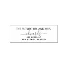 Elegant Wedding Return Address Future Mr and Mrs