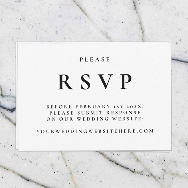Elegant Wedding RSVP Card (Creator Uploaded)