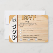 Elegant Wedding RSVP Card | Customizable Reply 