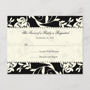 Elegant Wedding RSVP Cards
