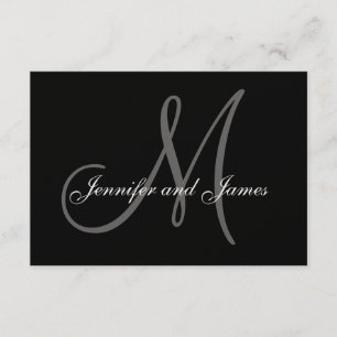 Elegant Wedding RSVP Cards for Square Invitations
