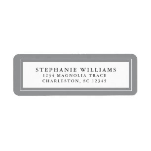 Elegant Wedding RSVP Grey and White