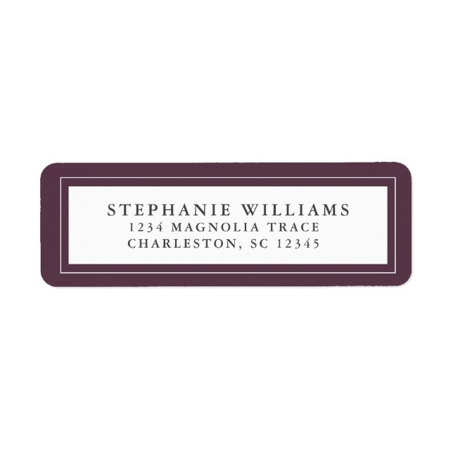Elegant Wedding RSVP Modern Dramatic Luxury Purple (Front)