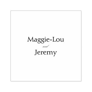Elegant Wedding Rubber Stamp