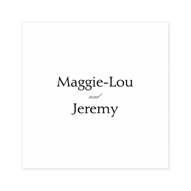 Elegant Wedding Rubber Stamp (Imprint)