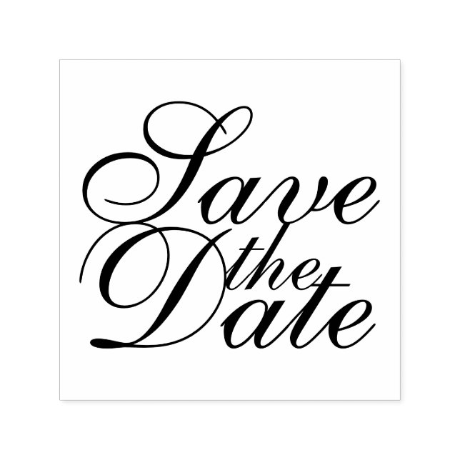 Elegant Wedding Save the Date Self-inking Stamp (Design)