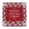 Elegant Wedding Save The Date Winter Sparkle Red